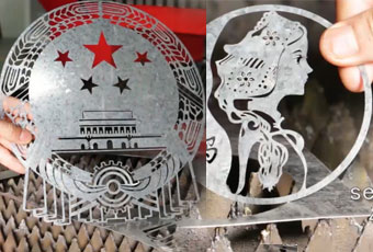Precise Laser-Cut galvanized Steel National Emblem and Steel Portrait video